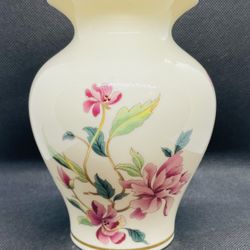 Vintage Lenox Floral Vase With Hand Painting 