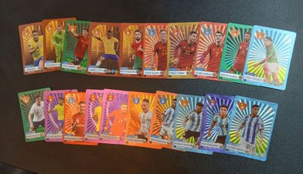 $5 for 20 soccer cards together