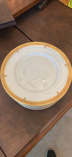 Vintage H&C Bavaria Gold Rim Dinner Plates
