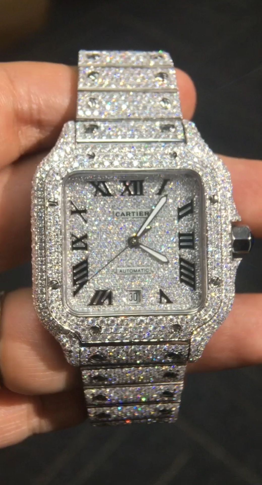 Moissanite Cartier VVS Diamonds Watch