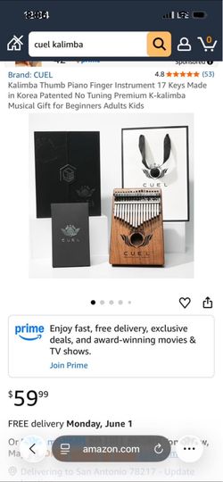 Cuel Kalimba Thumb Piano Finger Instrument