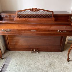 Baldwin Arosonic Elite Upright Piano & Bench In Cherry