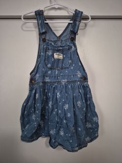 OshKosh girl 4t jean overall dress