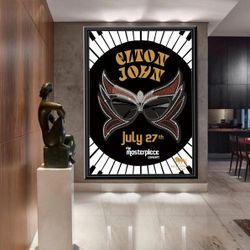 Vintage Elton John Music Poster