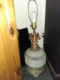 Vintage crystal lamp