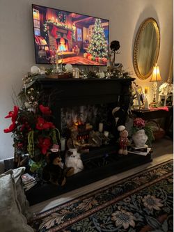 Faux fireplace