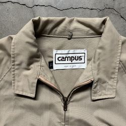 Vintage 60’s 70’s Campus 🇺🇸 Full-Zip Harrington Bomber Work Prep Jacket L