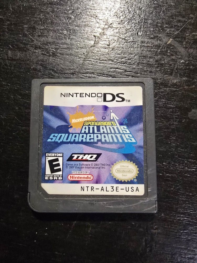 Spongebob's Atlantis Squarepantis Nintendo Ds Game