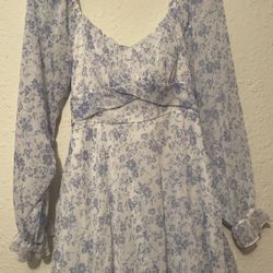 Blue and White Dress 