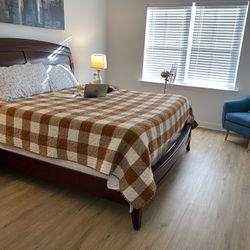 King Bed Set + Purple Mattress – Full Bedroom – $700 Moving And Must Sell Fast!