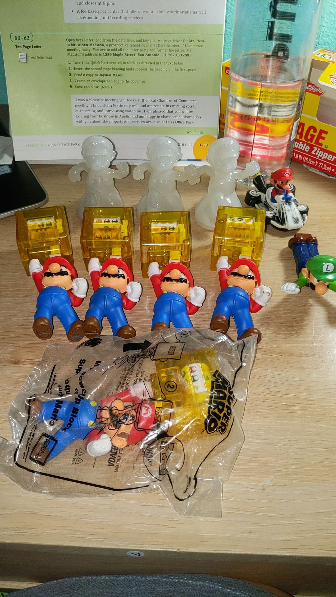 Super Mario collectible toys lot of 10