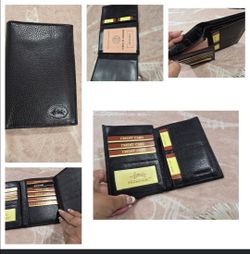 New Wallet leather Passport FRANCINEL ( reseda ca)