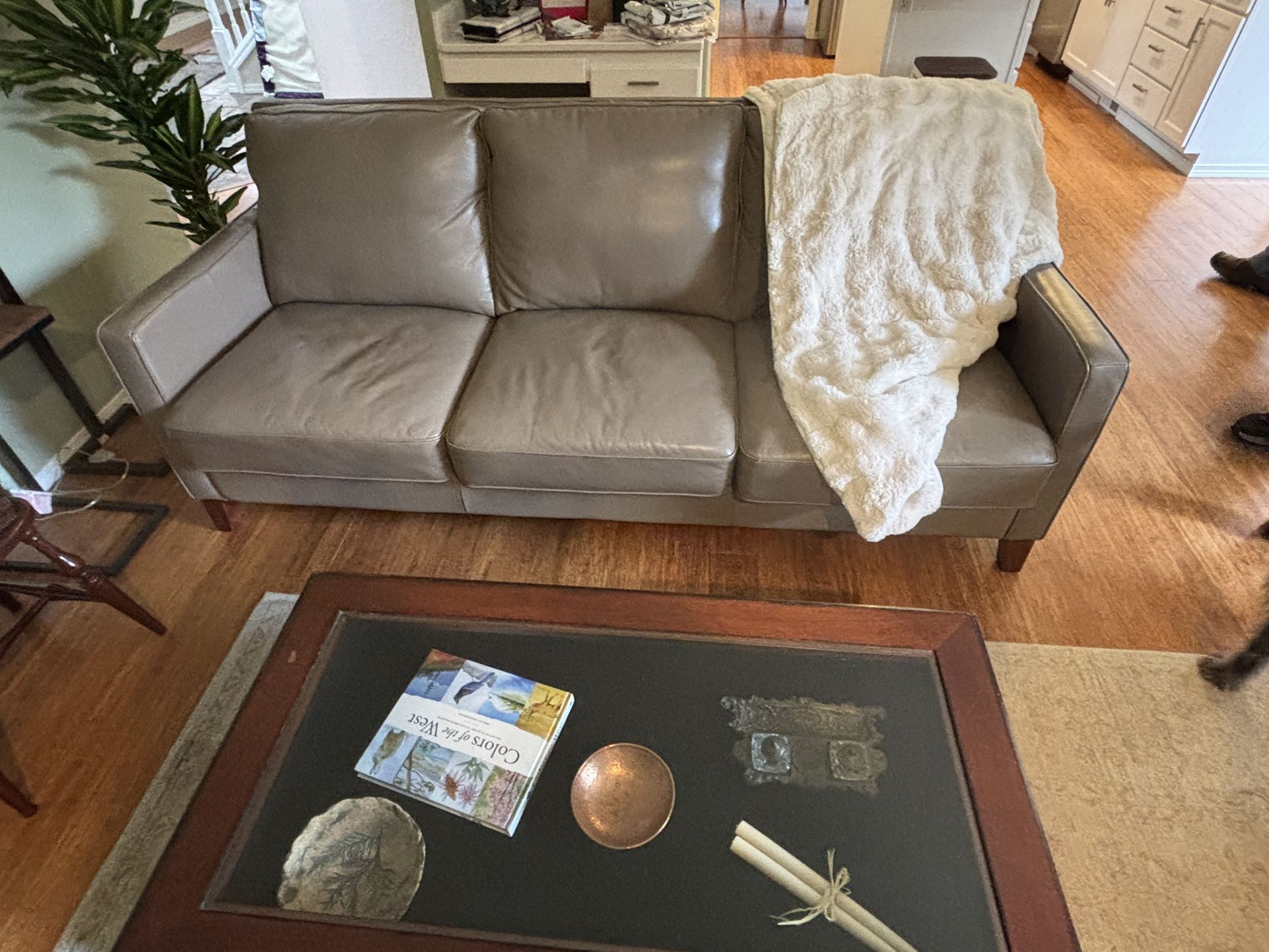 Couch 3 Cushion Leather