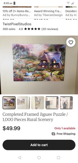 Rural Scenery 1000 Piece Jigsaw Puzzle for Adults Kids Scene Oil Painting Style Jigsaw Puzzle Game Toys Gift,