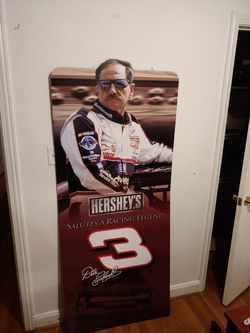 6' tall (never unfolded) original packaging included Dale Earnhardt Hershey ad.