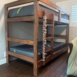 Twin Bunk Bed With Mattresses