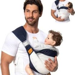 Baby Sling Carrier Newborn to Toddler, Adjustable Easy Baby Carrier, Baby Wrap Sling, Baby Hip Seat Carrier for Toddler Sling, Baby Holder Carrier, Nu