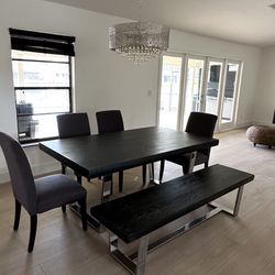 Dining Room Table Set with Buffet 