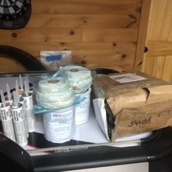 RV Camper Rubber Roof Kit 35ft X 9ft