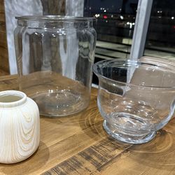 Decorative Vases/Bowls - 3 Total