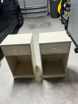 Wooden nightstands