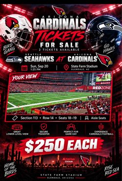 Cardinals vs Seahawks tickets