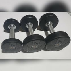 Dumbbells Set Of 3 Pairs - 6lb , 15lb , 20lb