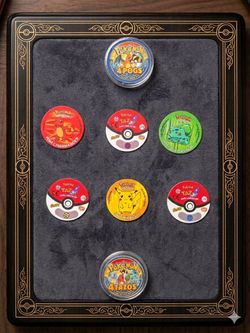 🔥 Pokémon Pogs / Tazos – 4 Pack 🔥