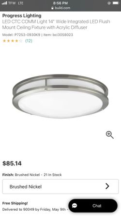 LED CTC COMM Light 14" Wide Integrated LED Flush Mount Ceiling Fixture
