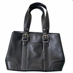 Medium Vintage  Black Coach Bag 