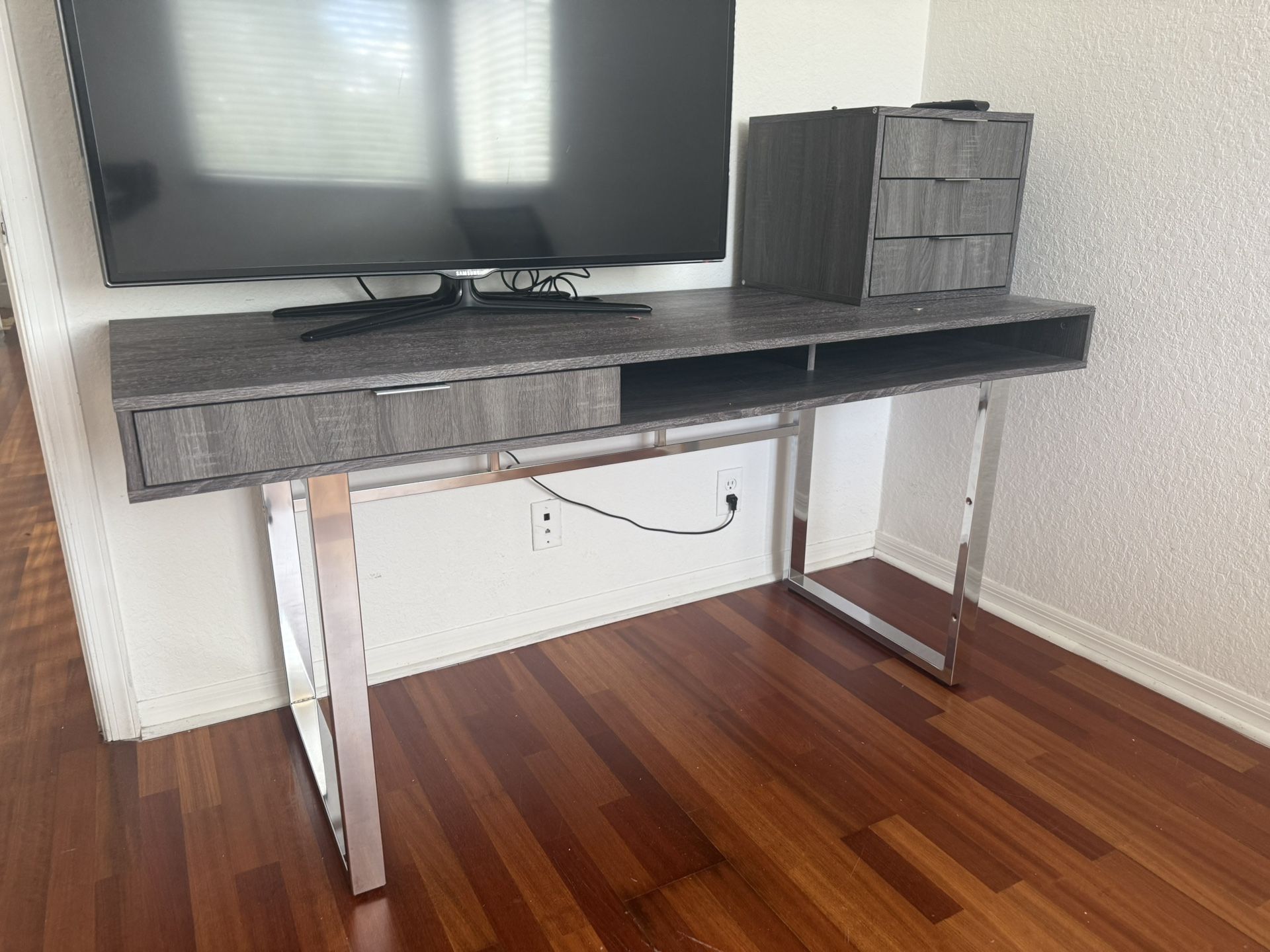 Grey Wood Desk