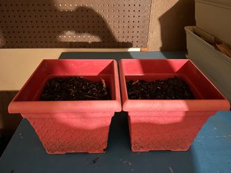 2 square small planters