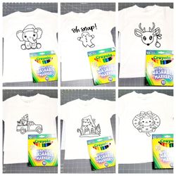 Christmas coloring T-shirts 