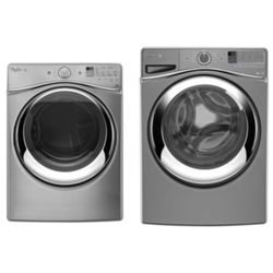 Whirlpool Stainless Steel Washer and Dryer/Model WFW95HEDU