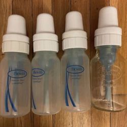 Four Dr Brown’s 4 Oz Bottles 