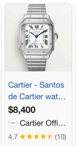 CARTIER DE SANTOS WATCH