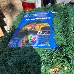 5 Pieces Of Garland 18 Foot Multi  Colors 