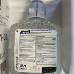 Purell Sanitizer,  2 - 1200 MIL (205 US/EU EL 07) 656 REFILLS 