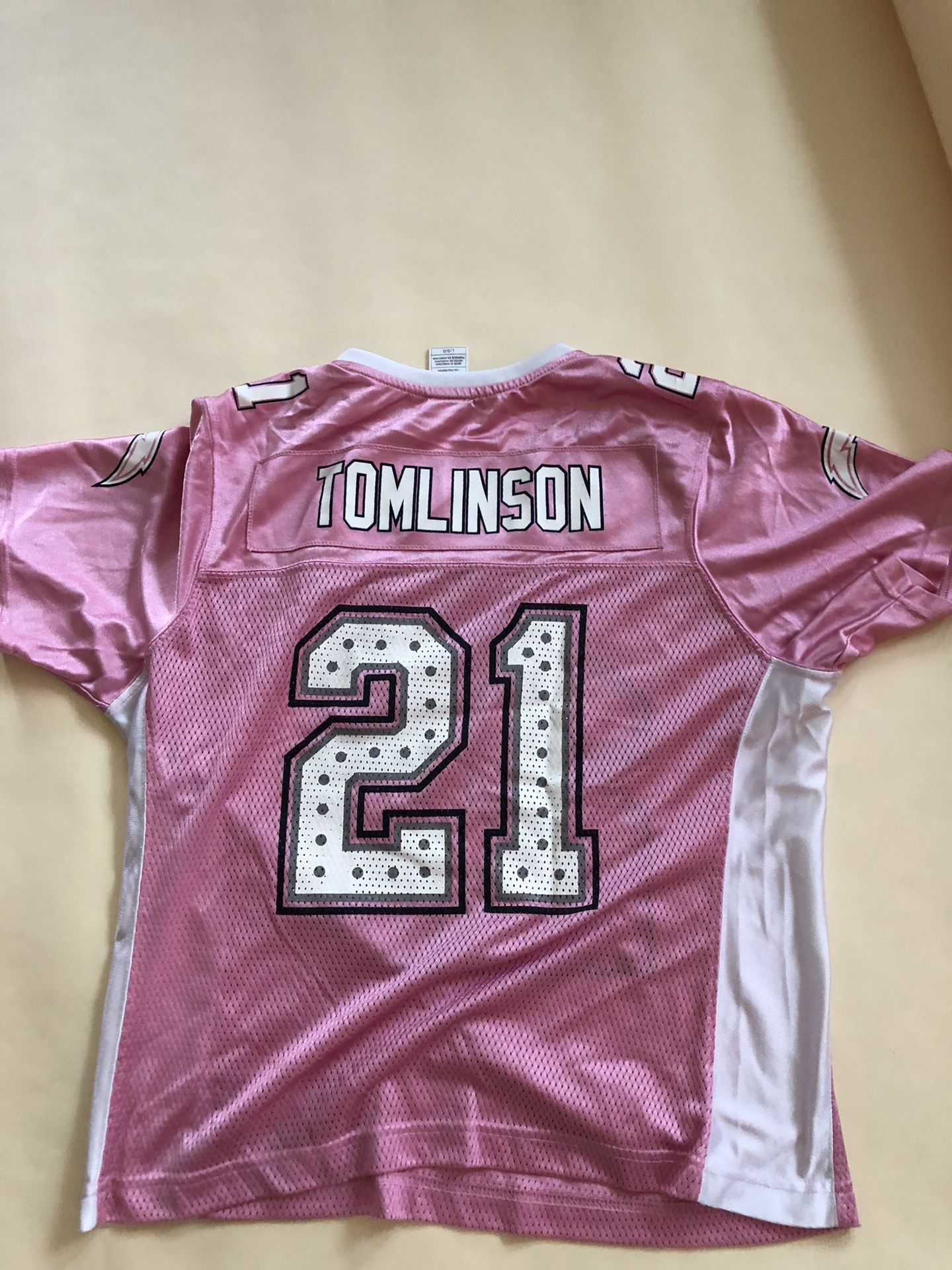 Pink chargers jersey hotsell