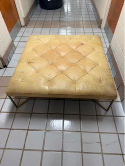 Leather bench