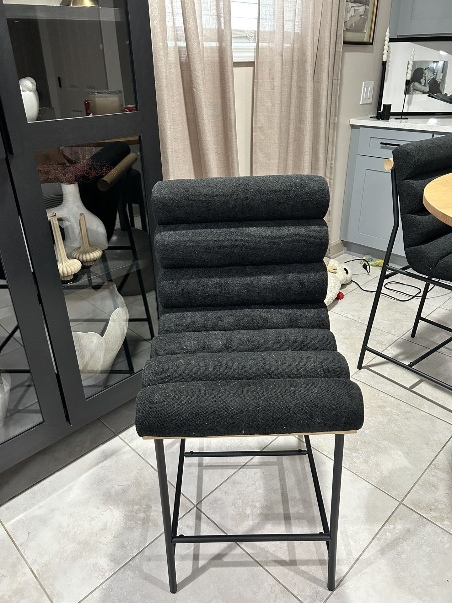 Black Counter Stools.