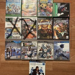 Video Game Lot - Xbox, Wii, PS2, PS3 Games