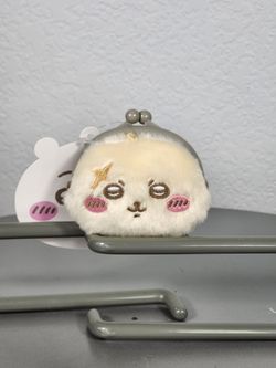 3.5" Chiikawa Rakko Head Coin Purse Plush