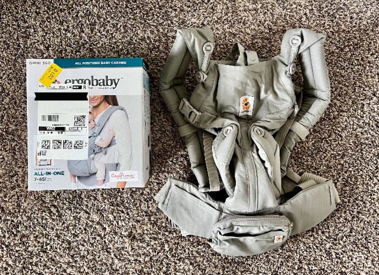Ergobaby Omni 360 All-Position Baby Carrier - Pearl Grey - One Size 