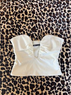 Zara white corset top🤍