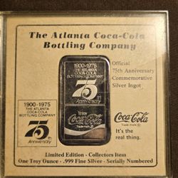 1 Oz Coca Cola Silver Bar