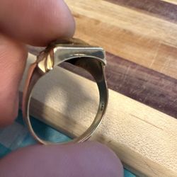 14k Gold Ring Size 14 Big Ring 