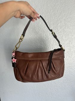 Vintage COACH 12917 Hampton Brown Pebbled Shoulder Bag Y2K vintage