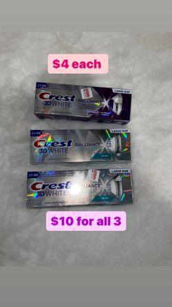 New Crest 3D Brilliance Toothpaste Colgate Gum Care Charcoal