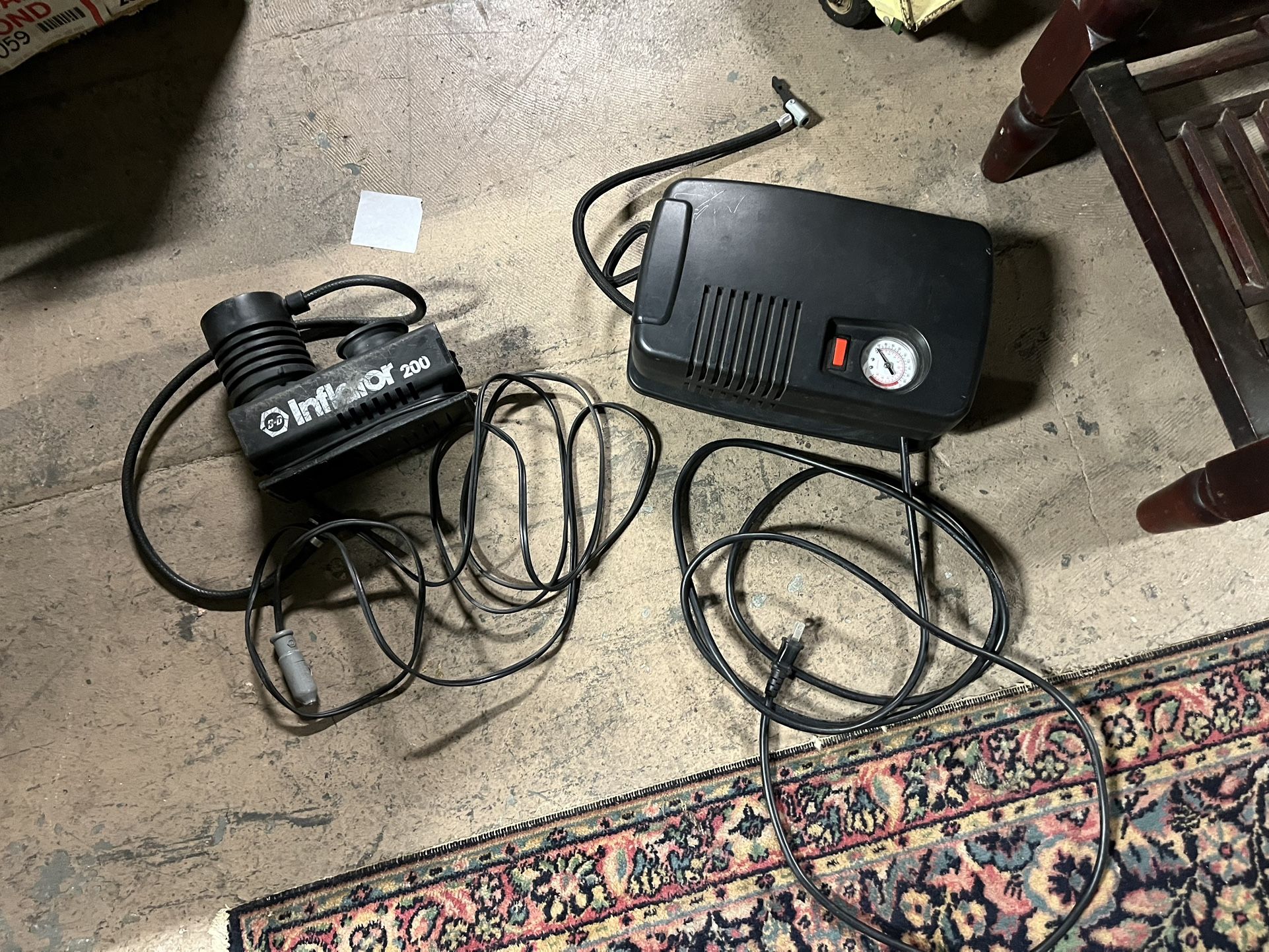 Tire Inflator Compressors Black & Decker & Coido